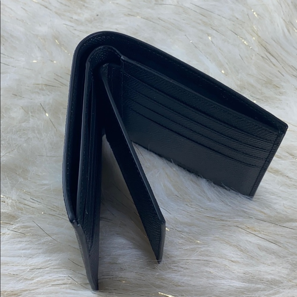 COACH COMPACT ID CROSSGRAIN LEATHER MEN’s WALLET - Picture 4 of 8